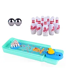 Wishkey Mini Table Top Bowling Game - Multicolor