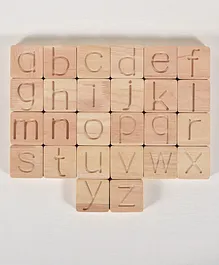 Bombay Toy Company Word Building Set Brown - 26 Pieces 