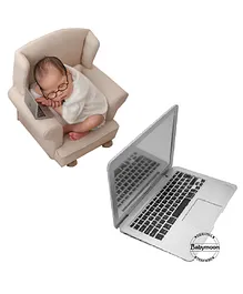 Babymoon Laptop Newborn Baby Photography Photoshoot Props - Silver