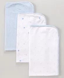 Mothercare Jersey Blanket Pack of 3  - Blue