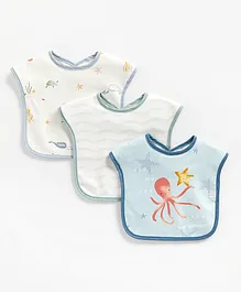 Mothercare You Me & The Sea Bibs Toddler Pack of 3 - Multicolor