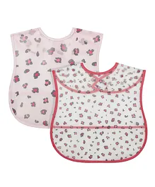 Mothercare Toddler Leopard Crumb Catchers Pack of 2 - Pink