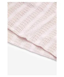 Mothercare Cotbed Cellular Blanket - Pink