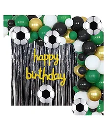 Party Anthem Happy Birthday Balloons Set Football Theme Multicolour - Pack of 110