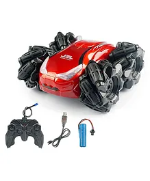EYESIGN Remote Control Drift Stunt Car Toy - Red