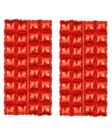 Johra Square Foil Curtain Birthday Decoration Red - Pack of 2