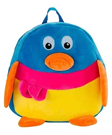 Lychee Bags Velvet Nursery Penguin Design Multicolour - 14 Inches
