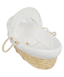 Mothercare Little & Loved Moses Pull Back Basket Bed - Cream