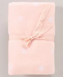 Mothercare Ess Moses Pram Polka Dot Fleece Blanket - Pink