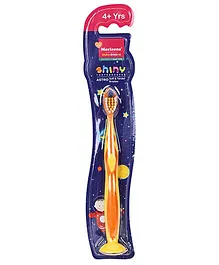 Morisons Baby Dreams Shiny Astro Kids Tooth Brush With Suction Base - Yellow & Orange