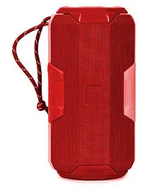 BS Power Bluetooth Speaker High Bass with Disco Lights Built-in FM Radio - Red