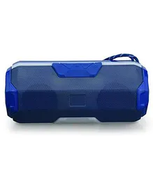 BS Power Bluetooth Speaker High Bass with Disco Lights Built-in FM Radio - Royal Blue