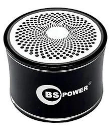 BS Power Mini Steel Bluetooth Speaker - Black