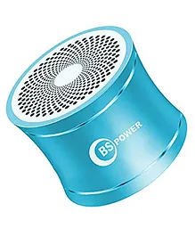 BS Power Mini Steel Bluetooth Speaker - Blue