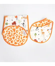 Yellow Doodle Baby Animals, Wild & Free Gift Basket - Orange