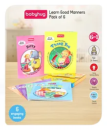 Babyhug Learn Good Manners Book Pack Of 6 - English