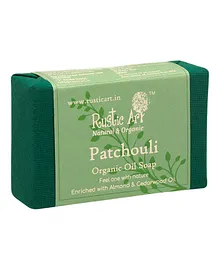 Rustic Art Organic Hand Made Cold processed Patchouli Soap - 100 gm