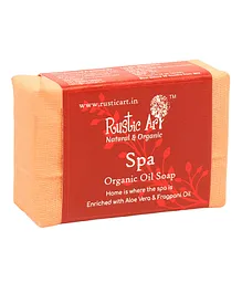 Rustic Art Organic Hand Made Cold processed Spa Soap - 100 gm
