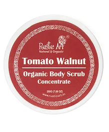 Rustic Art Tomato Walnut Body Scrub Concentrate - 200 gm