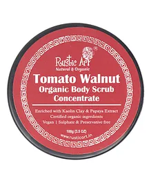 Rustic Art Tomato Walnut Body Scrub Concentrate - 100 gm