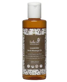 Rustic Art Organic Lavender Body Massage Oil - 200 ml