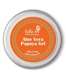 Rustic Art Aloe Vera Papaya Gel - 100 gm