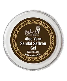 Rustic Art Aloe Vera Sandal Saffron Gel  100 gm