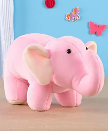 PLAY TOONS Elephant Soft Toy Pink - Length 26 cm