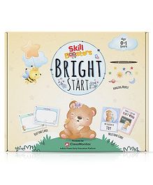 classmonitor learning educational kit with free mobile app preschool learning kit comes with 40+ flash cards 20+ milestone cards multicolor