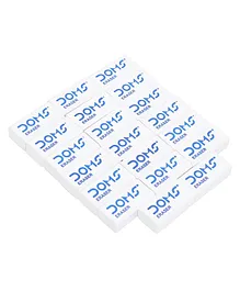Doms Eraser 20 Pieces - White