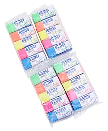 Doms Eraser 20 Pieces - Multicolor