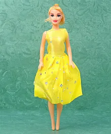 Vijaya Impex Fashion Doll With Accessories Yellow - Height 27 cm