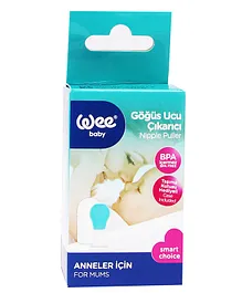 Wee Baby Nipple Puller with Case - White Blue