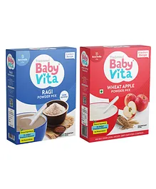 Babyvita Kerala Ragi & Wheat-Apple Powder Mix Combo Pack Of 2 - 200 gm Each