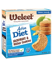 Weleet Jackfruit & Millet Healthy Active Diet Digestive Cookies - 270 gm