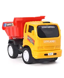 Speedage Free Wheel Leyland Dumper Truck Toy - Red & Yellow
