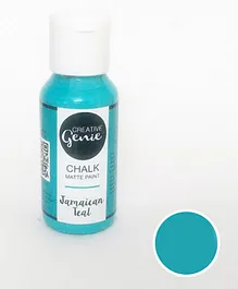 Creative Genie Chalk Paints Jamaican Teal Blue - 60ml