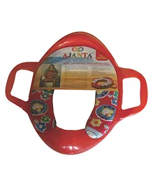 BABYJOYS Soft Cushion Baby Potty Seat with Handle - Red