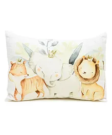 Baby Jalebi Organic Cotton Enchanted Forest Theme Baby Pillow - Multicolor