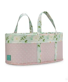Baby Jalebi Sayuri Polka Dots Diaper Caddy Bag - Pink