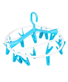 Baby Moo Foldable Round Clips Hanger - Blue