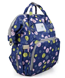 Baby Moo Waterproof Backpack Style Maternity Diaper Bag Animal Print - Blue