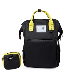 Baby Moo Waterproof Backpack Style Maternity Diaper Bag - Black