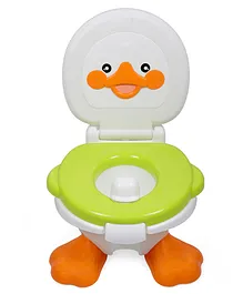 Baby Moo Toilet Training Potty Chair Duck Design - Green White Orange