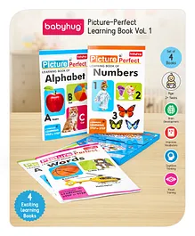 Babyhug Big Picture Early Learning Books Pack Of 4 - English