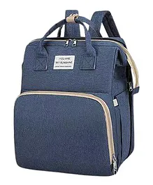 MOMISY Waterproof High Capacity Portable Foldable Diaper Backpack Bag - Blue