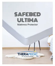 Therapedic Safe Bed Ultima Water Proof Anti Allergic Mattress Protector - White