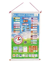 Meraki Babies 7 in 1 Activity Chart All About Today - Multicolour