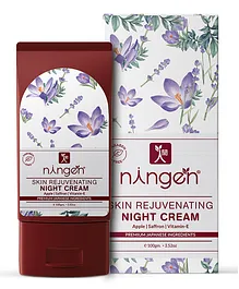 Ningen Skin Rejuvenating Night Cream Goodness of Apple Saffron and Vitamin-E - 100 g