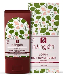 Ningen Lotus Hair Conditioner Enriched with Jojoba and Argan Extracts Nourishes and Smoothens - 100 gm